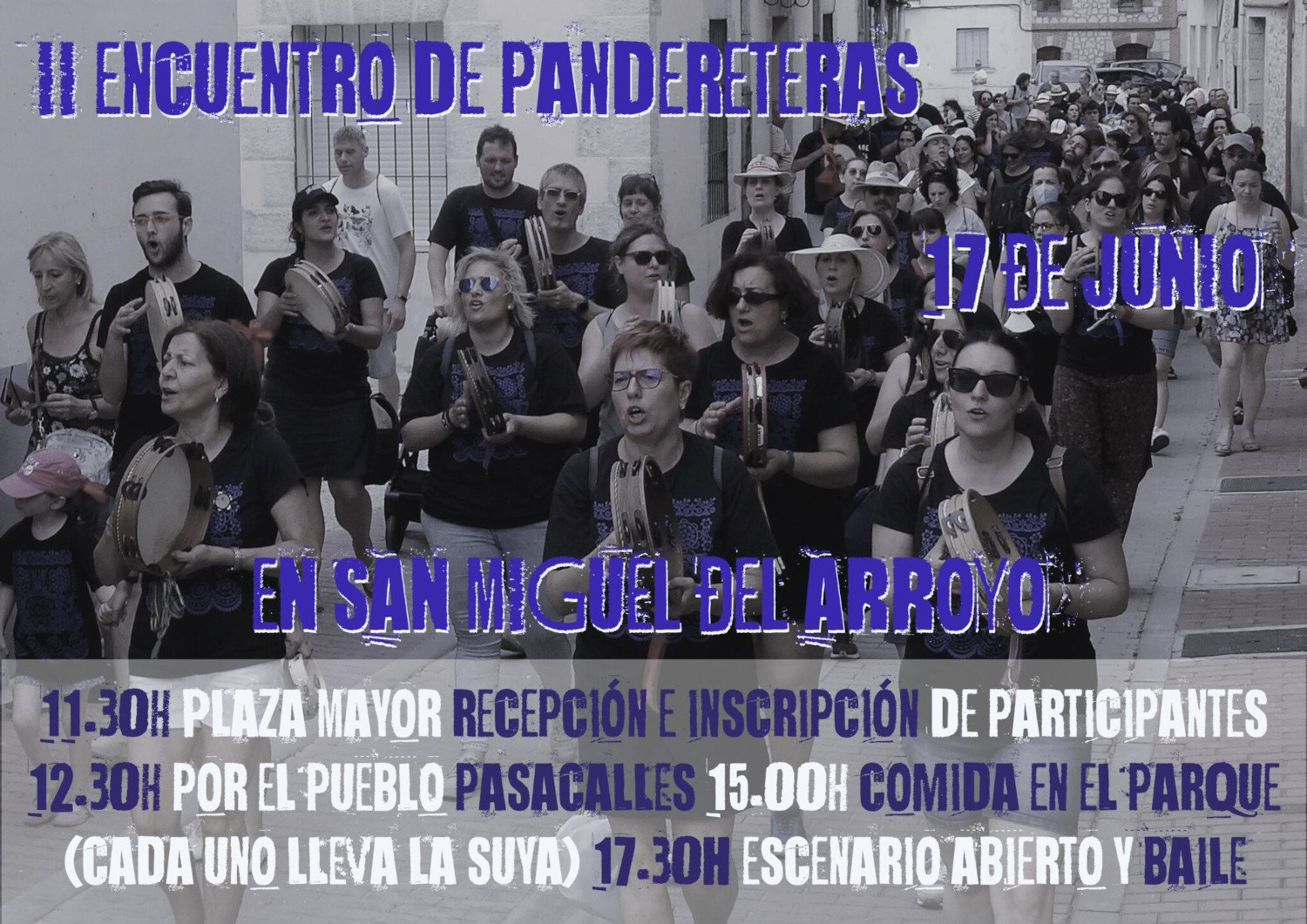 II Encuentro de pandereteras en San Miguel del Arroyo
