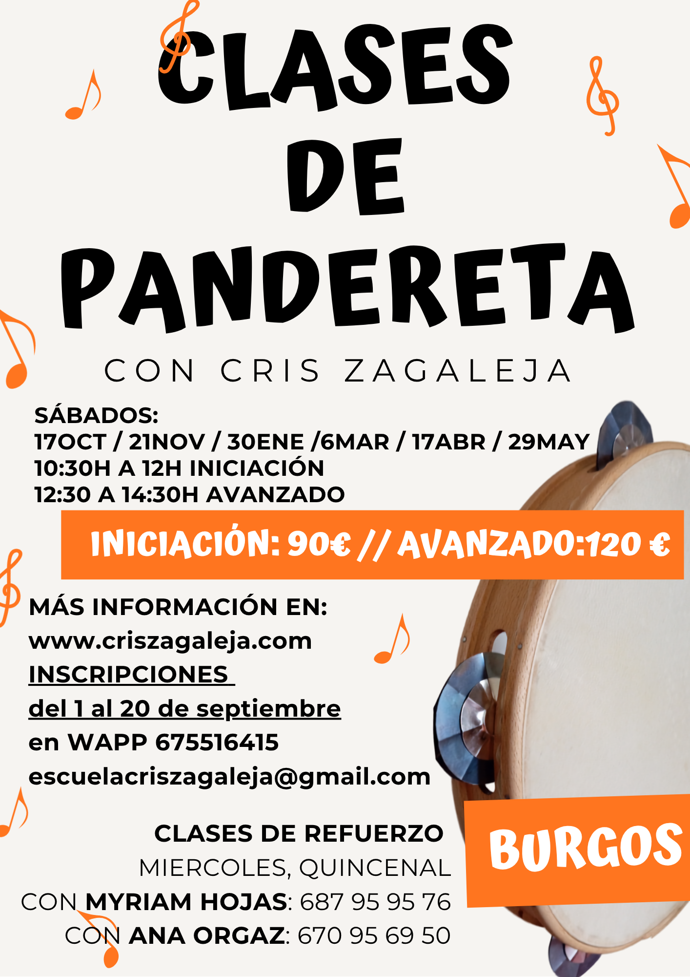 Curso intensivo de pandereta en Burgos, 26-27