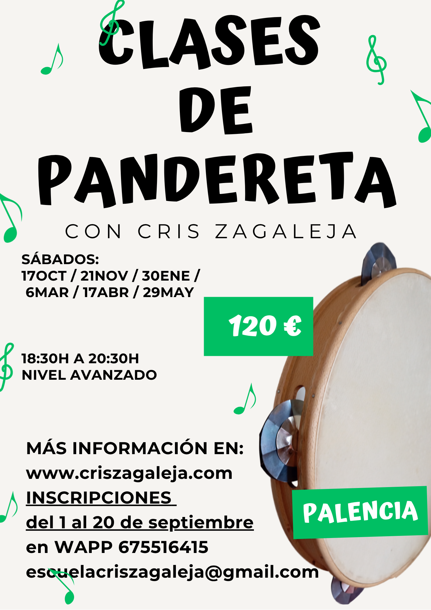 Curso intensivo de pandereta, Palencia, 26-27