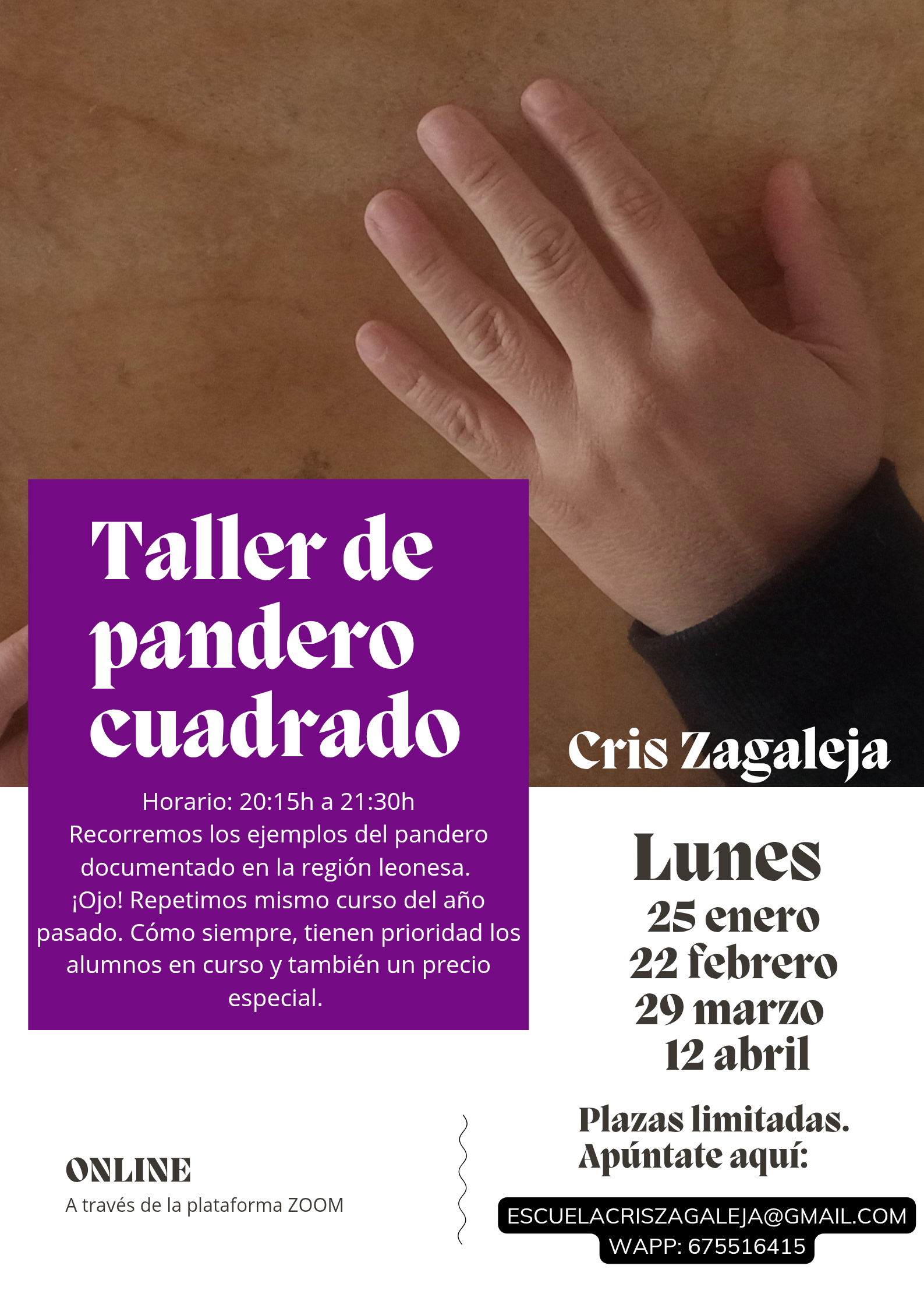 Curso intensivo de Pandero Cuadrado